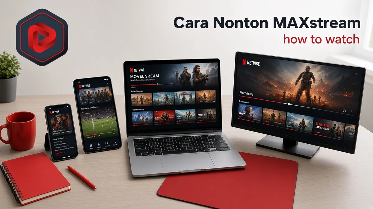 Cara Nonton MAXstream di HP, PC & Smart TV