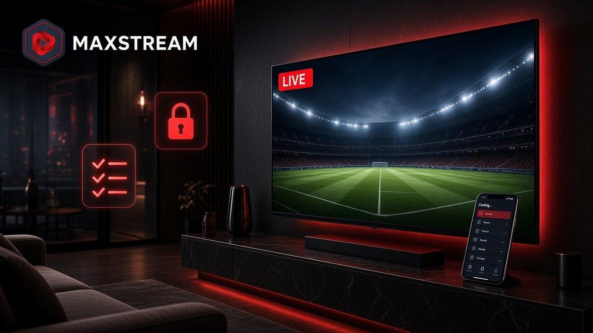 MAXstream Live Streaming dan TV - akses stabil terverifikasi