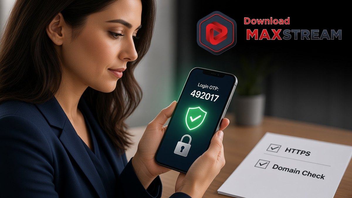 Download MAXstream lebih aman - login dan keamanan akun